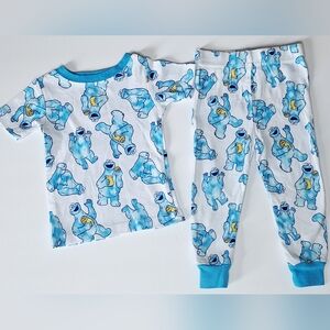 Workshop Republic Clothing Blue and White Kids Pajama Set - Size 24 Months